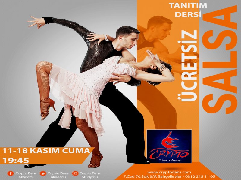 ÜCRETSİZ Tanıtım Dersi CUMA 20:00 SALSA!